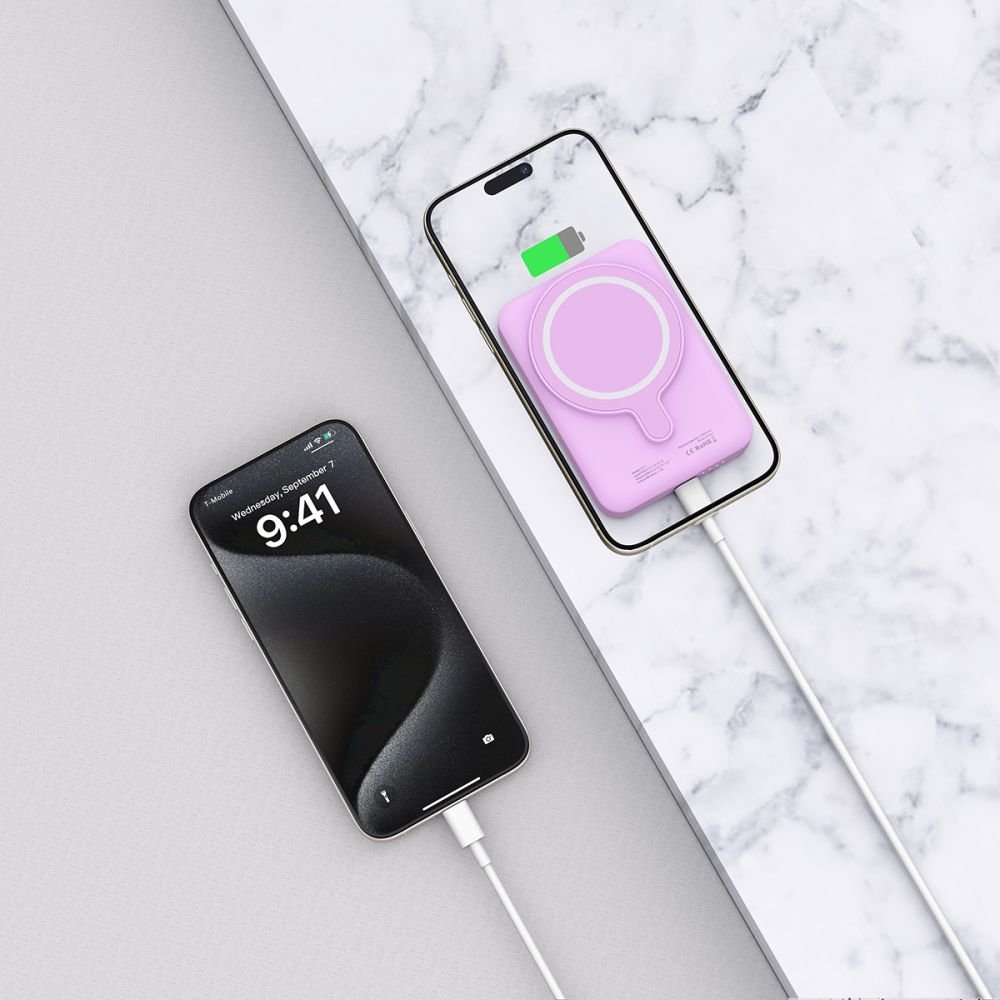 Tech - Protect PB11 Lifemag MagSafe PowerBank Μαγνητικό PowerBank Κινητού 10000 mAh - Lilac