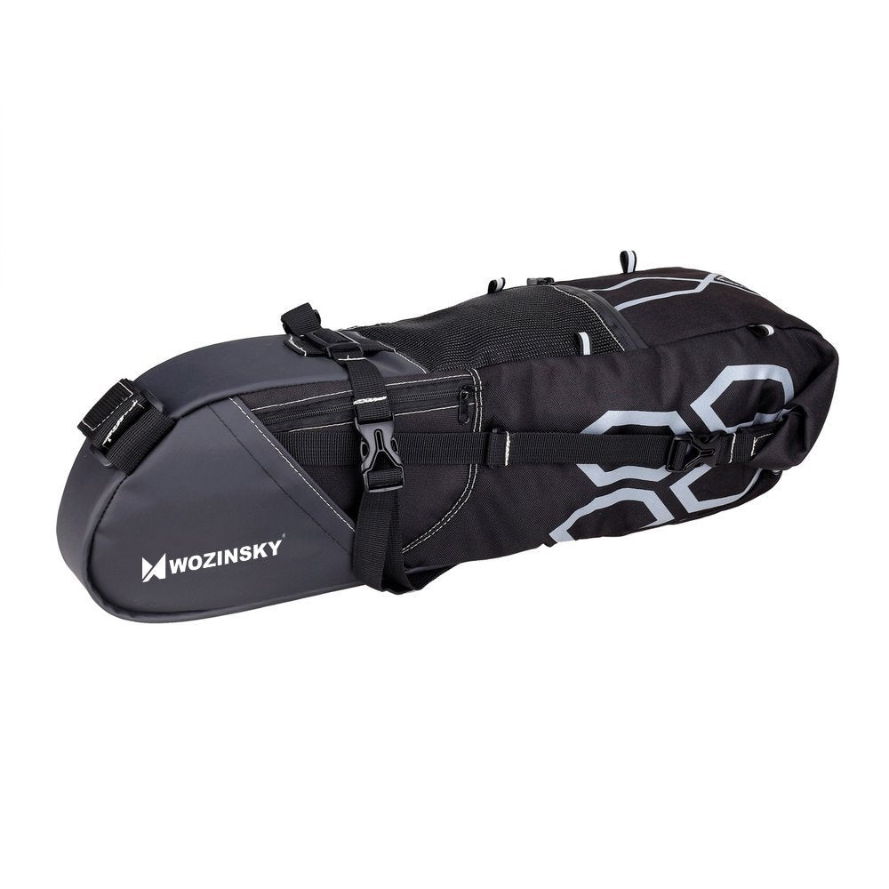 Wozinsky Bike Saddle Bag - Τσάντα Αποθήκευσης για Σέλα Ποδηλάτων 12L - Black - WBB9BK