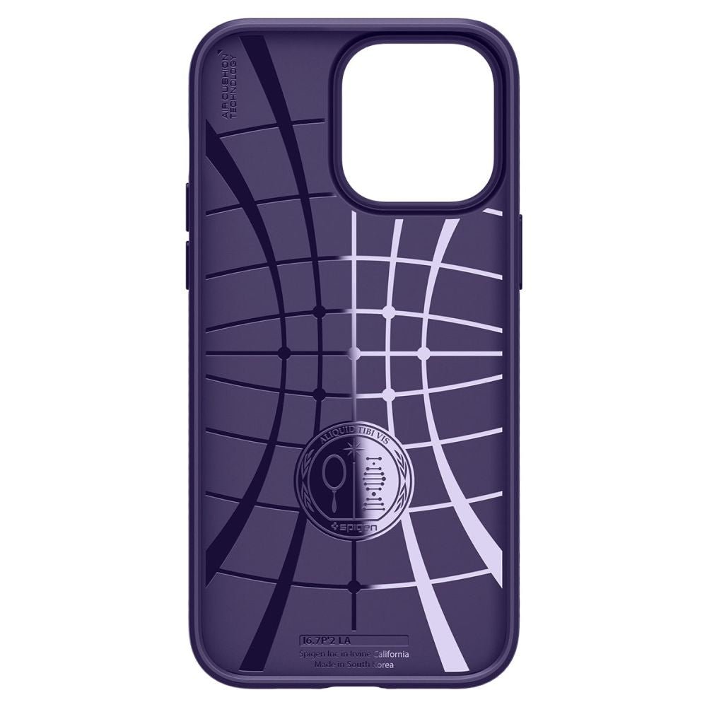 Spigen iPhone 14 Pro Max Liquid Air Θήκη Σιλικόνης - Deep Purple