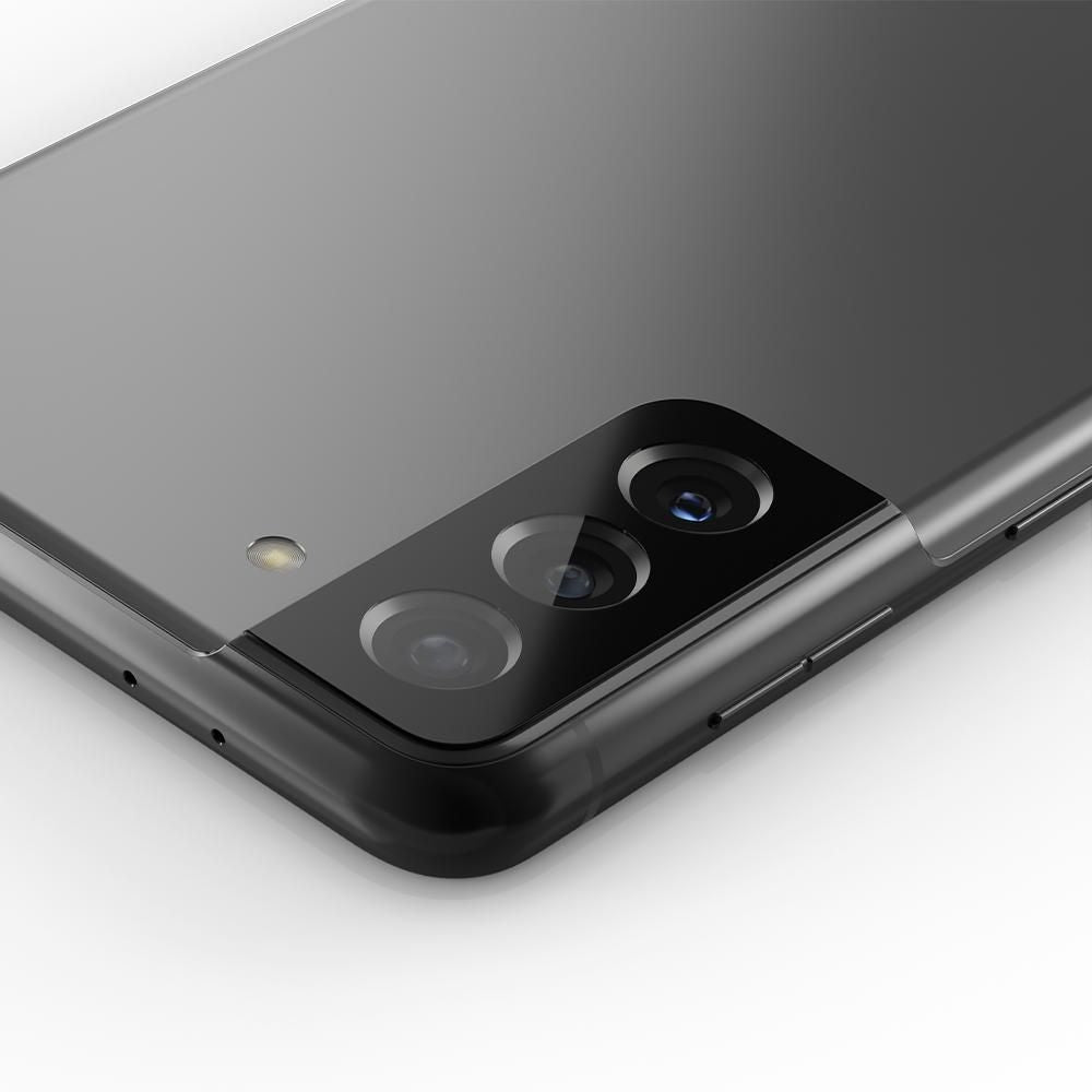 Spigen Samsung Galaxy S21 Optik.TR Αντιχαρακτικό Γυαλί για την Κάμερα - 2 Τεμάχια - Black