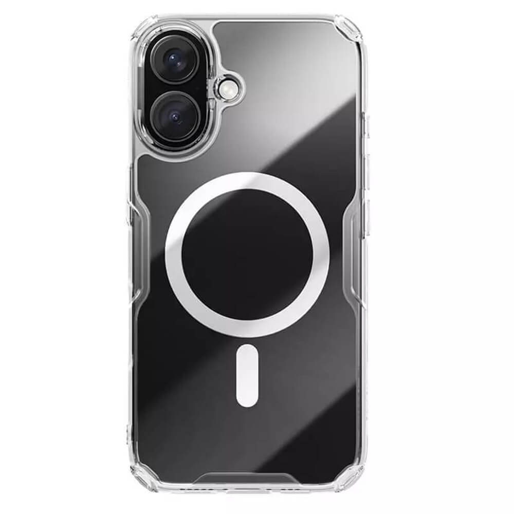Nillkin iPhone 16 Plus Nature Pro Magnetic - Σκληρή Θήκη με Πλαίσιο Σιλικόνης και MagSafe - Διάφανη