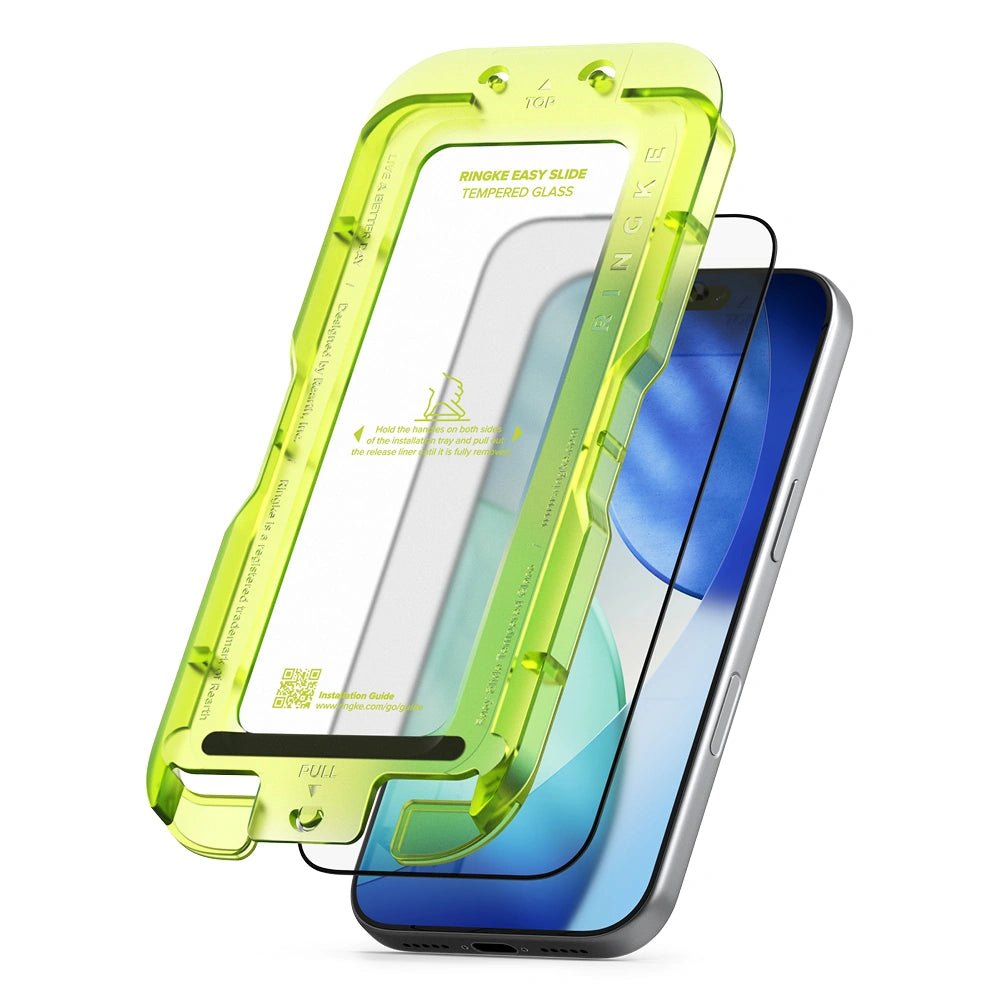 Ringke iPhone 17 Pro - Easy Slide - Case Friendly Αντιχαρακτικό Γυαλί Οθόνης - 2 Τεμάχια - Black