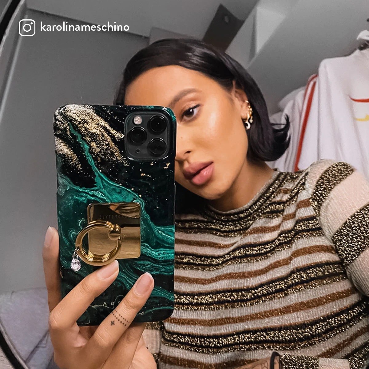 Burga iPhone SE 2022 / SE 2020 / 7 / 8 Fashion Tough Σκληρή Θήκη - Emerald Pool