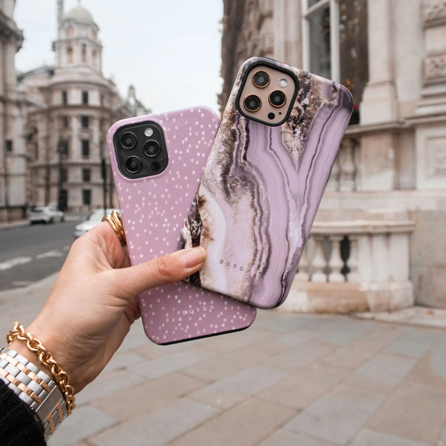 Burga Samsung Galaxy S22 Ultra Fashion Tough Σκληρή Θήκη - Hot Cocoa