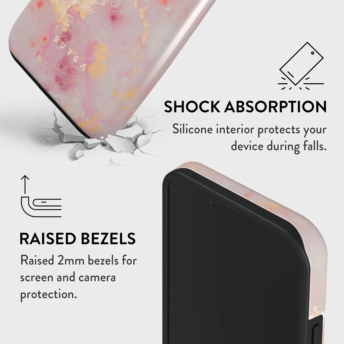 Burga iPhone 14 Plus Fashion Tough Σκληρή Θήκη - Golden Coral
