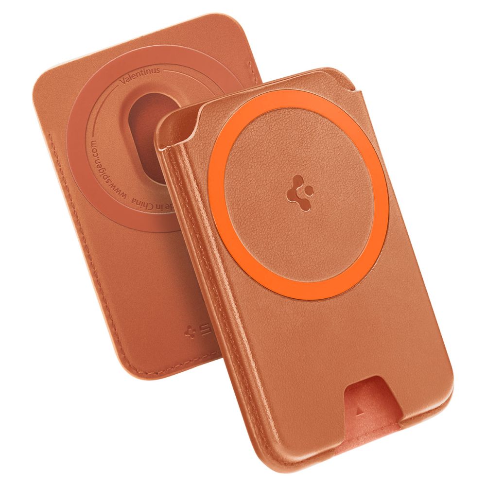 Spigen Valentinus MagSafe Universal Magnetic Card Holder - Card Holder - Brown