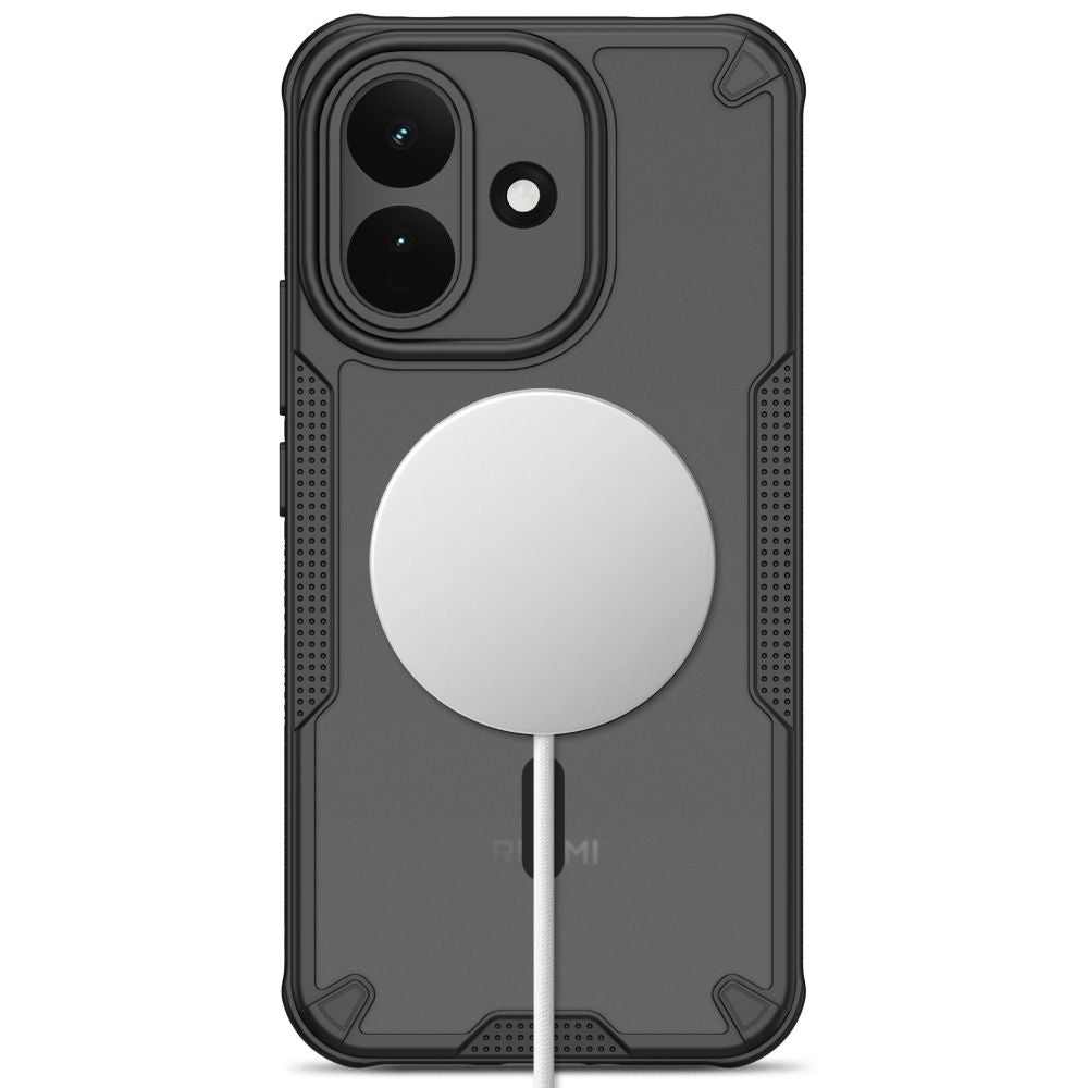 Tech-Protect Xiaomi Redmi Note 17 Pro 5G - Σκληρή Θήκη με Πλαίσιο Σιλικόνης και MagSafe - Rugged Shield MagSafe - Matte Black