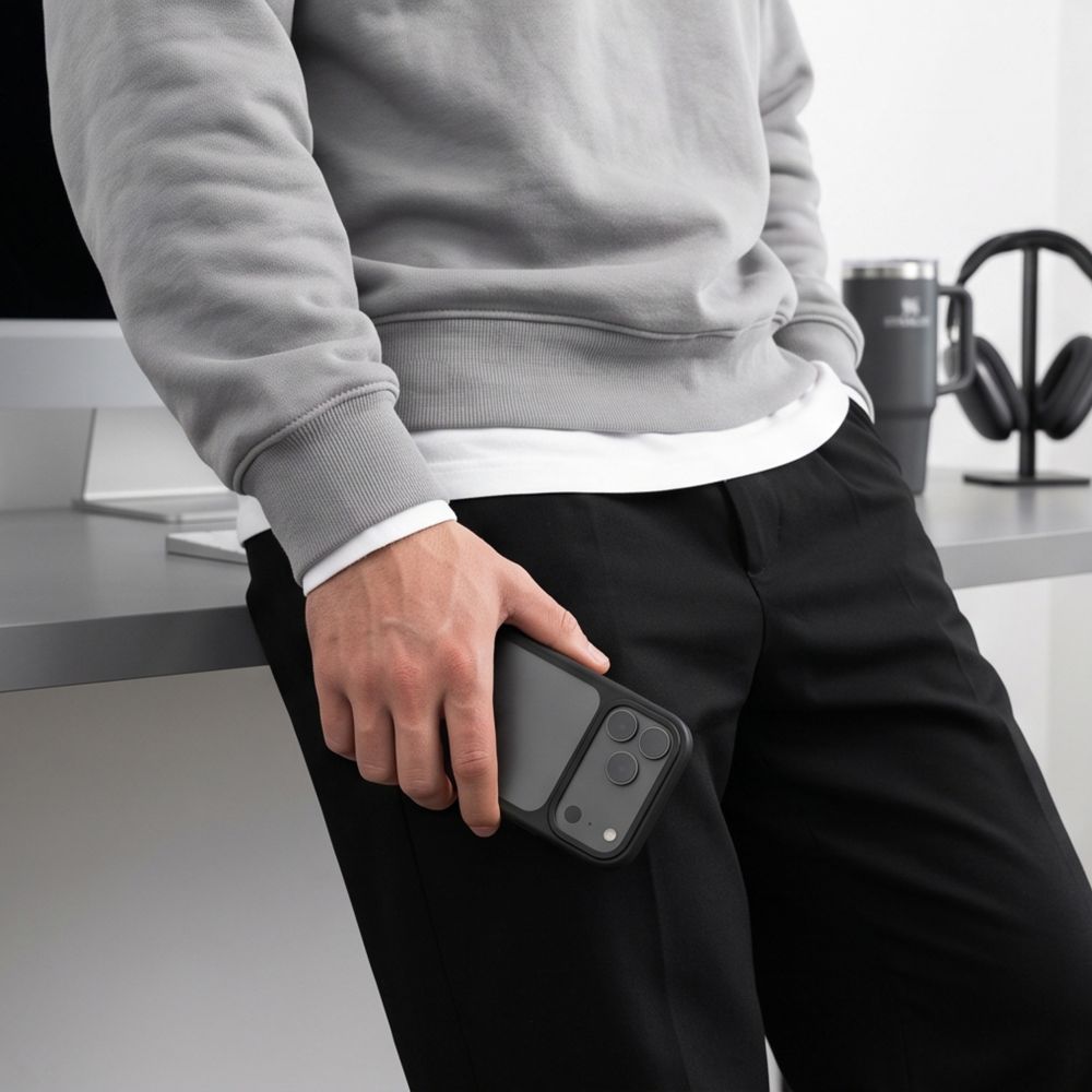 Tech-Protect iPhone 18 Pro Max / iPhone 17 Pro Max - Σκληρή Θήκη με Πλαίσιο Σιλικόνης - MagMat CC - Matte Black