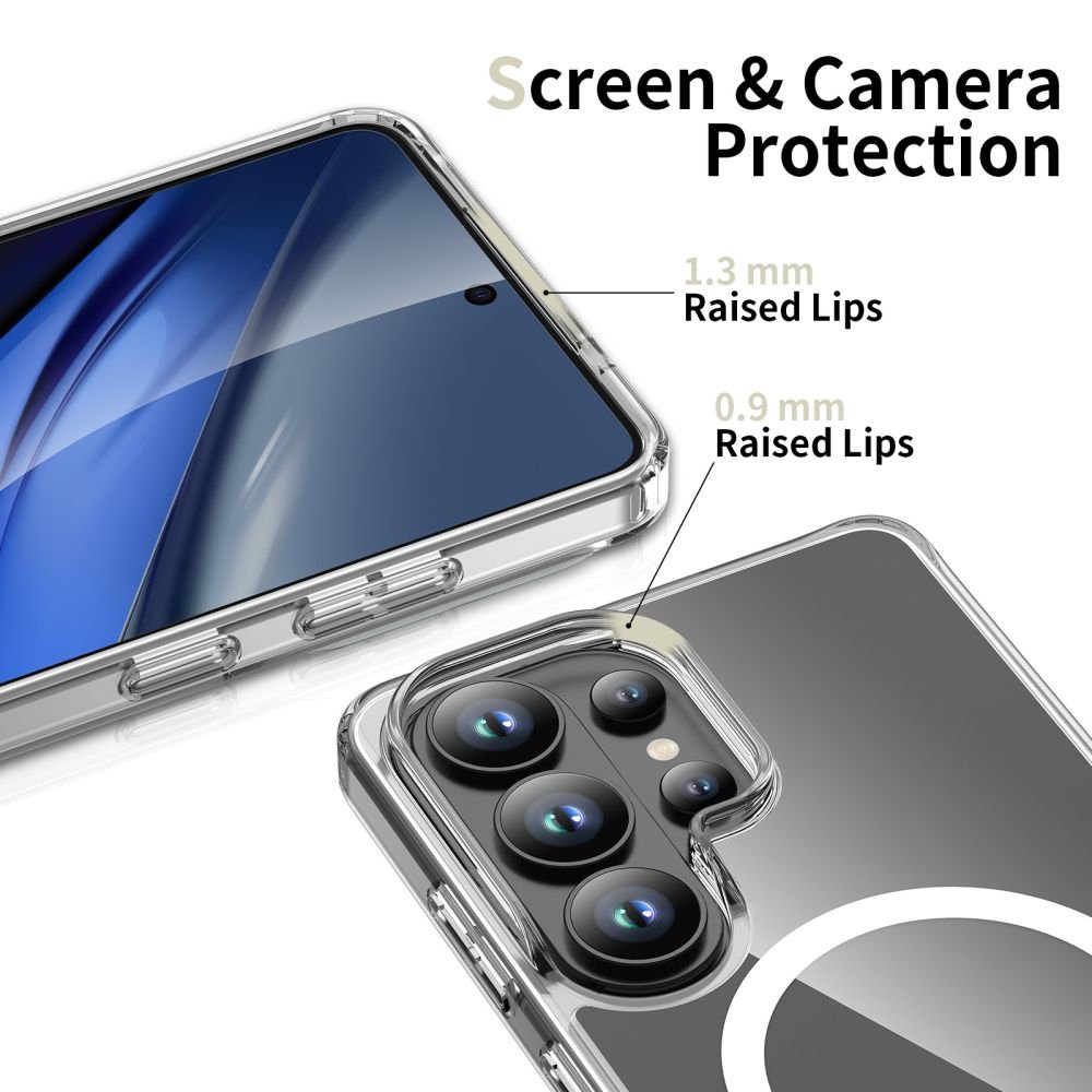 Tech - Protect Samsung Galaxy S26 Ultra - Σκληρή Θήκη με Πλαίσιο Σιλικόνης - Flexair Hybrid MagSafe - Clear