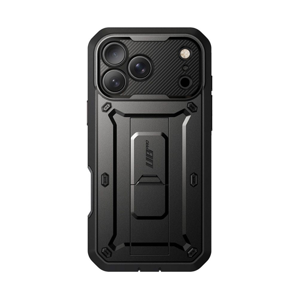 Supcase iPhone 18 Pro Max / iPhone 17 Pro Max - Σκληρή Θήκη με Προστασία Οθόνης και Stand - Unicorn Beetle Pro - Black