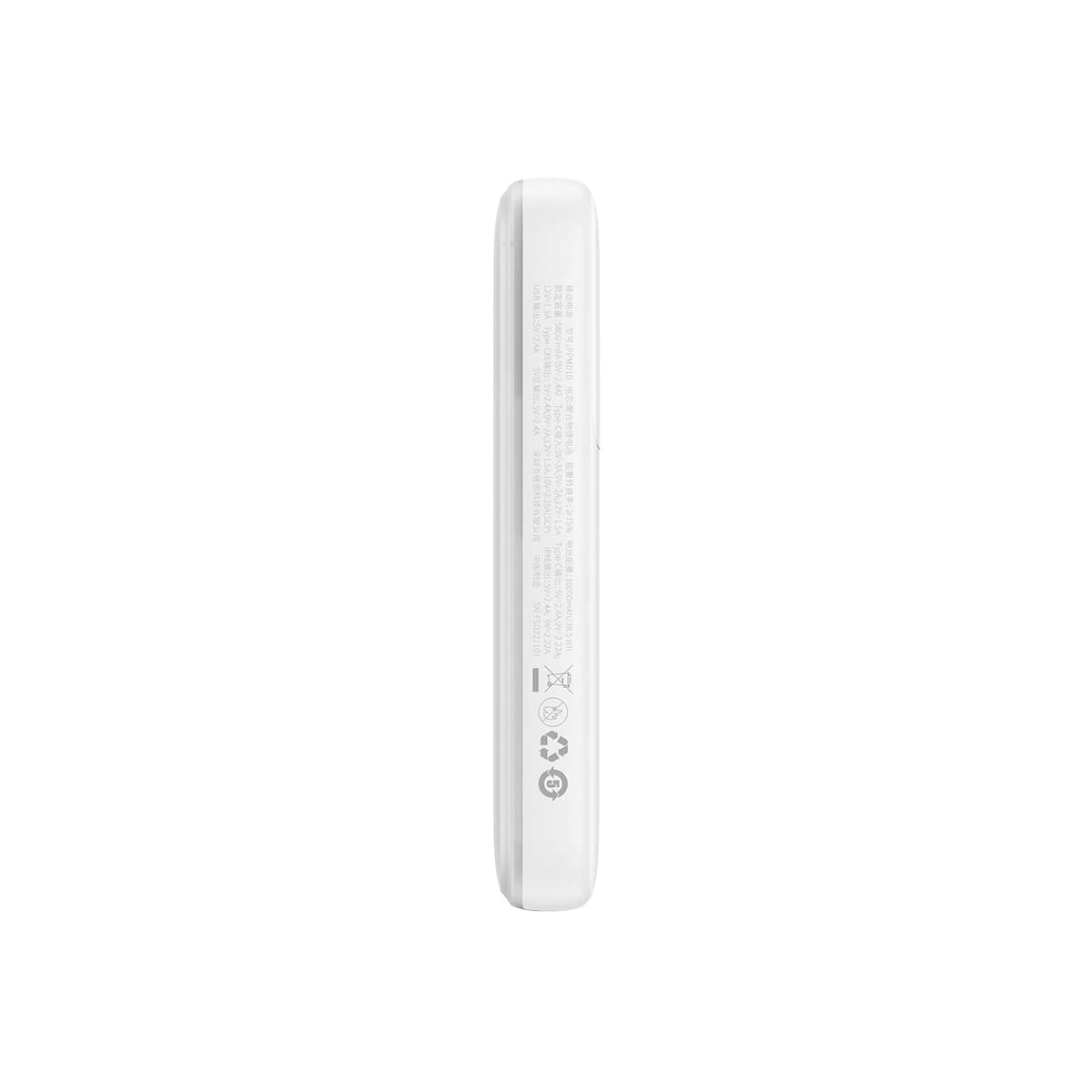 Baseus Comet Series Power Bank 10000mAh 22.5W με Ενσωματωμένα Καλώδια Type - C και Lightning - White - PPMD020002