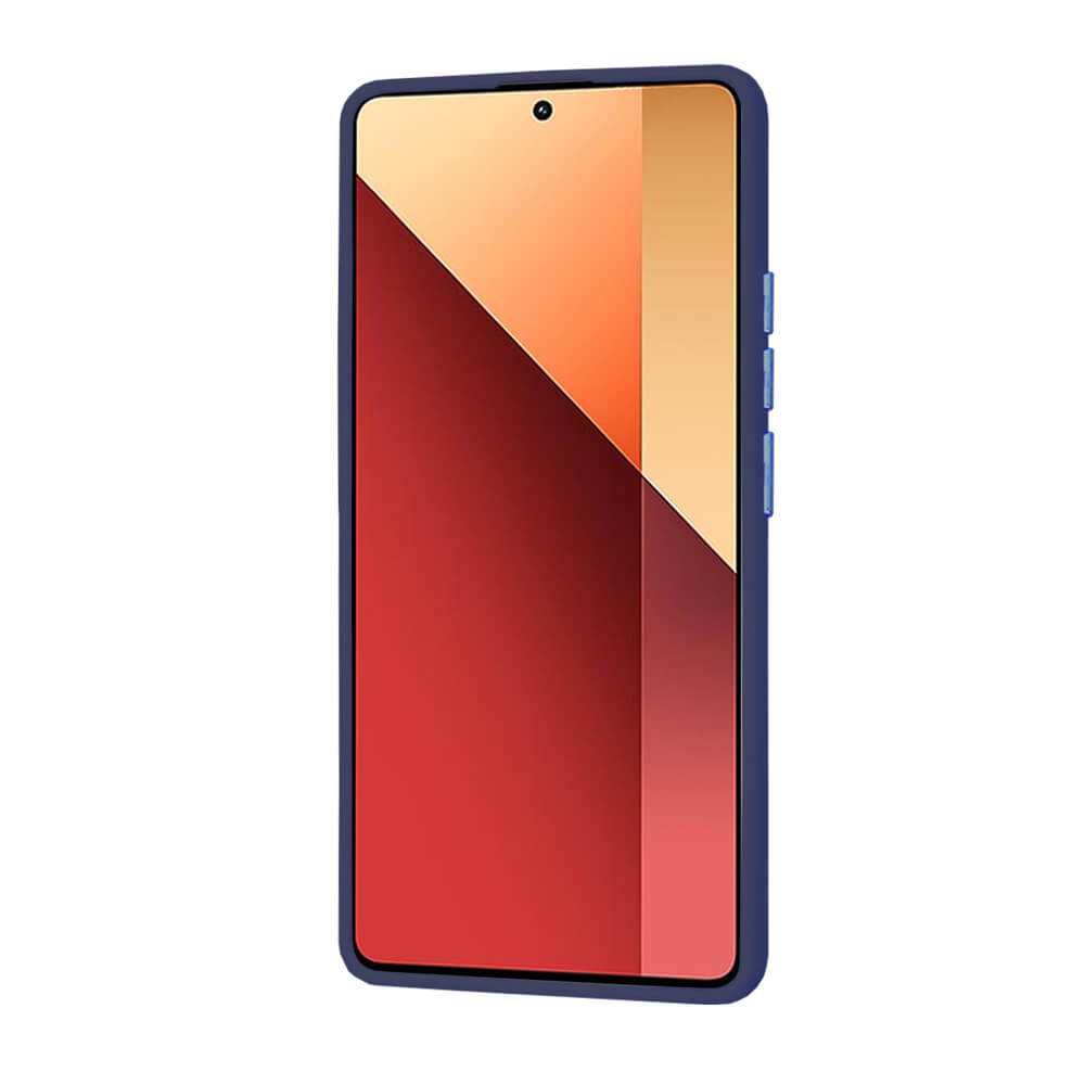 Techsuit Xiaomi Redmi Note 13 Pro 4G / Poco M6 Pro 4G - HaloFrost Series - Σκληρή Θήκη με Πλαίσιο Σιλικόνης - Deep Blue