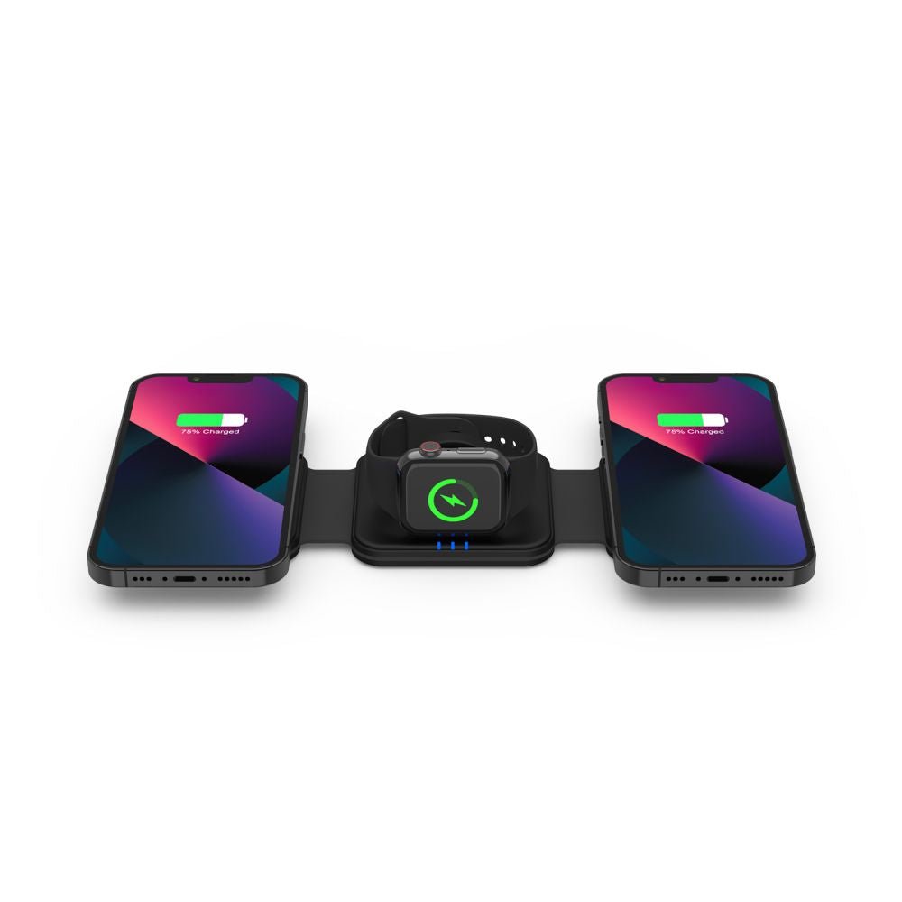 Tech - Protect QI15W - A24 3in1 Ασύρματος Μαγνητικός Φορτιστής MagSafe - Black