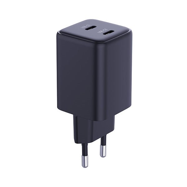 3MK Hyper 45W PD Οικιακός Φορτιστής Γρήγορης Φόρτισης με 2 Θύρες Type - C και 2 Καλώδια Type - C to Type - C - Black