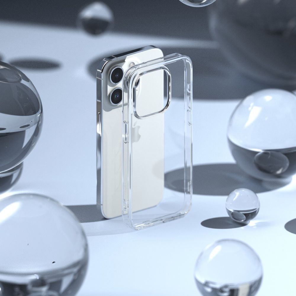 Ringke iPhone 15 Pro Max Fusion Σκληρή Θήκη με Πλαίσιο Σιλικόνης - Διάφανη