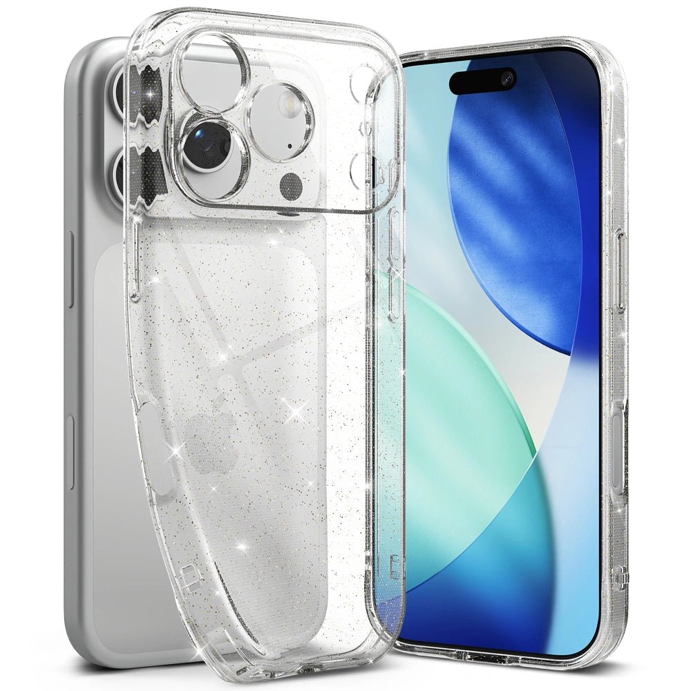 Ringke iPhone 17 Pro Max - Air Λεπτή Θήκη Σιλικόνης - Glitter / Clear