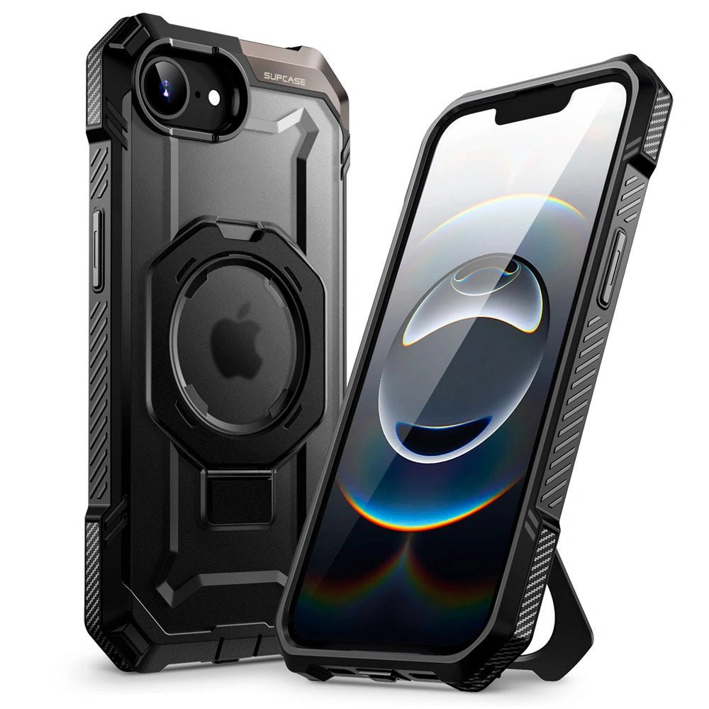 Supcase iPhone 16e UB Grip Mag Σκληρή Θήκη με MagSafe και Stand - Black