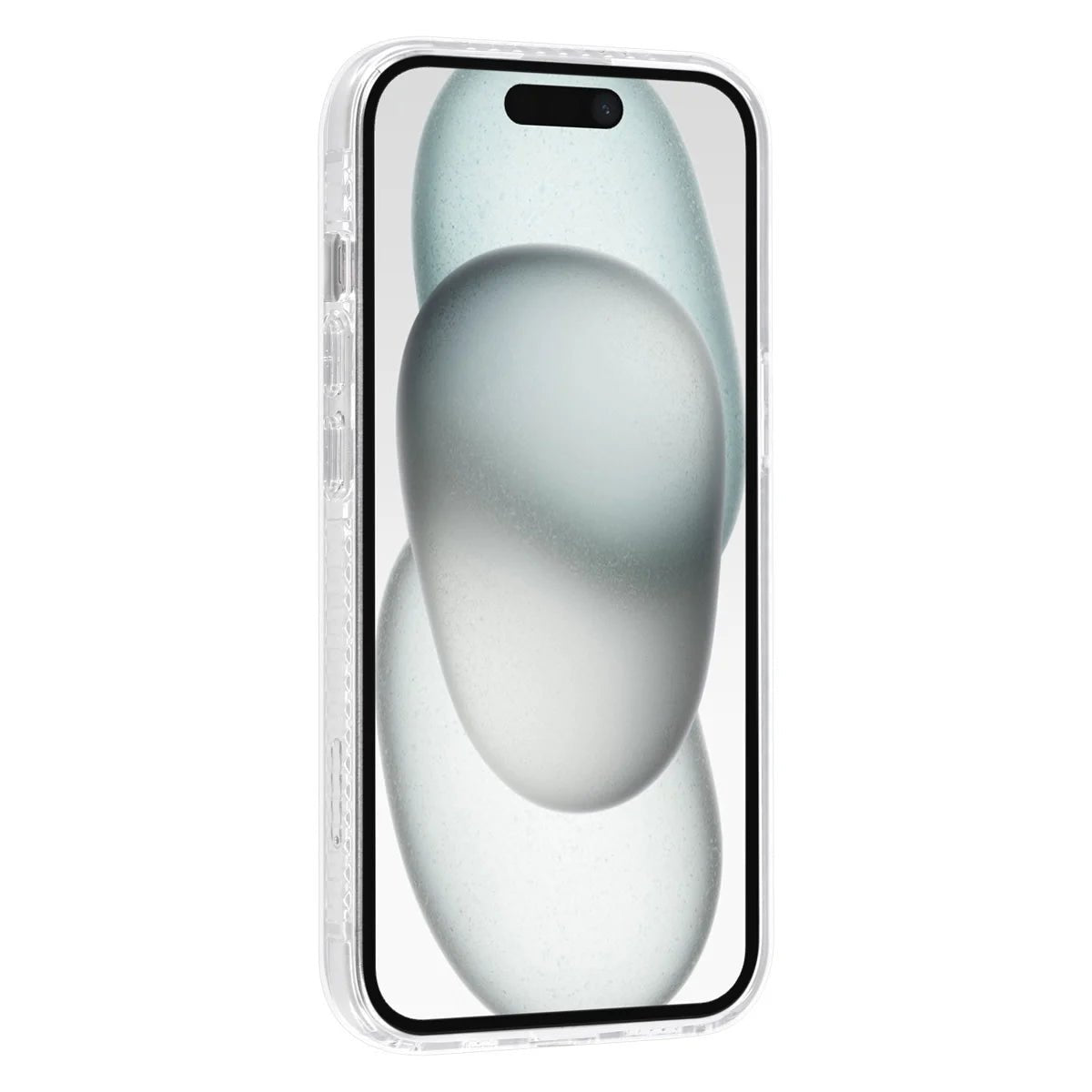 Tuniq iPhone 15 - Σκληρή Θήκη με Πλαίσιο Σιλικόνης - Σχέδιο Μάρμαρο - Σκούρο Γκρί