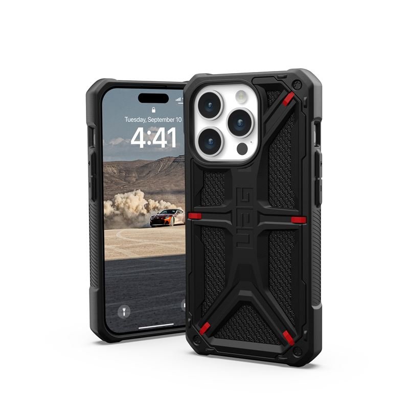 UAG iPhone 15 Pro Monarch Kevlar Series Σκληρή Θήκη - Kevlar Black