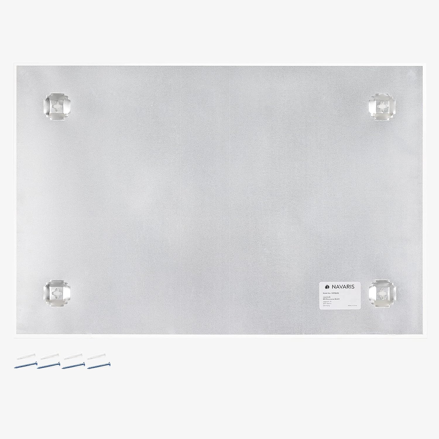 Navaris Μαγνητικός Γυάλινος Πίνακας Εβδομαδιαίου Χρονοδιαγράμματος - 90 x 60cm - White - 53998.02