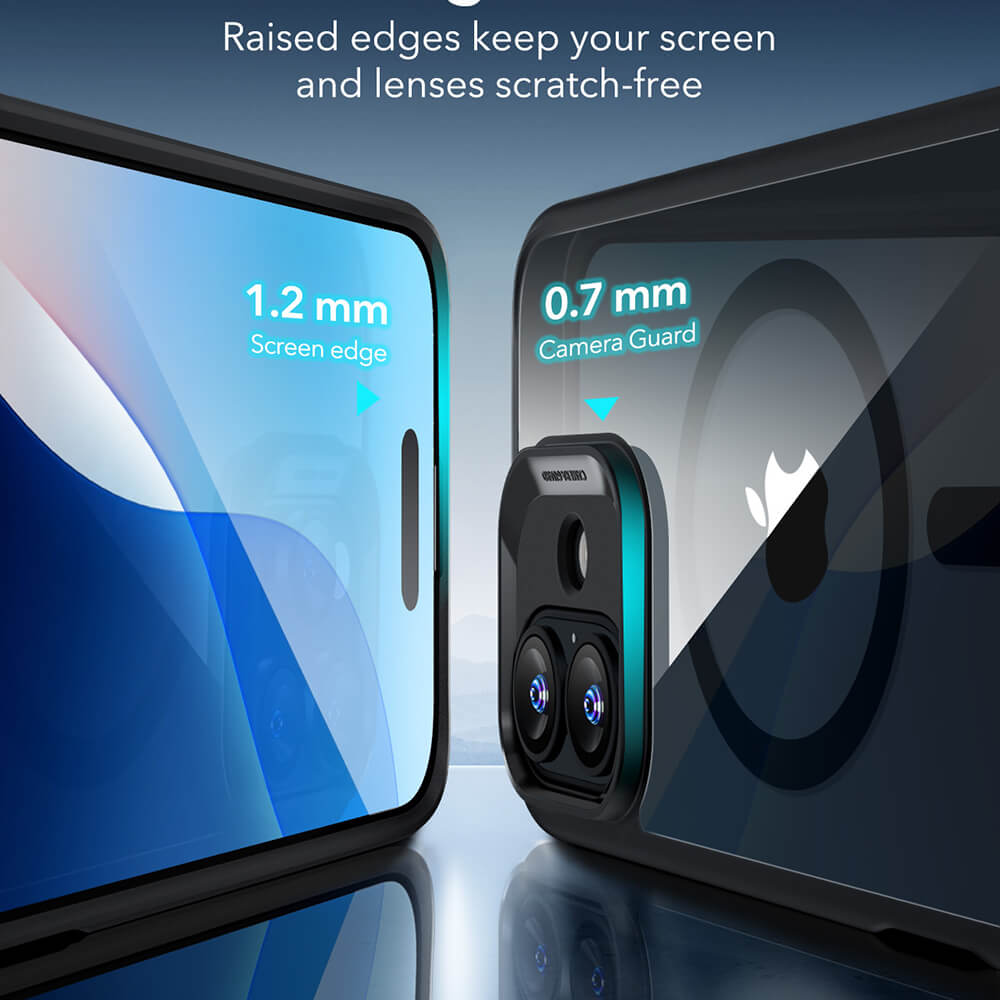 ESR iPhone 16 Plus Classic Hybrid Halolock Σκληρή Θήκη με Πλαίσιο Σιλικόνης και MagSafe - Clear Black