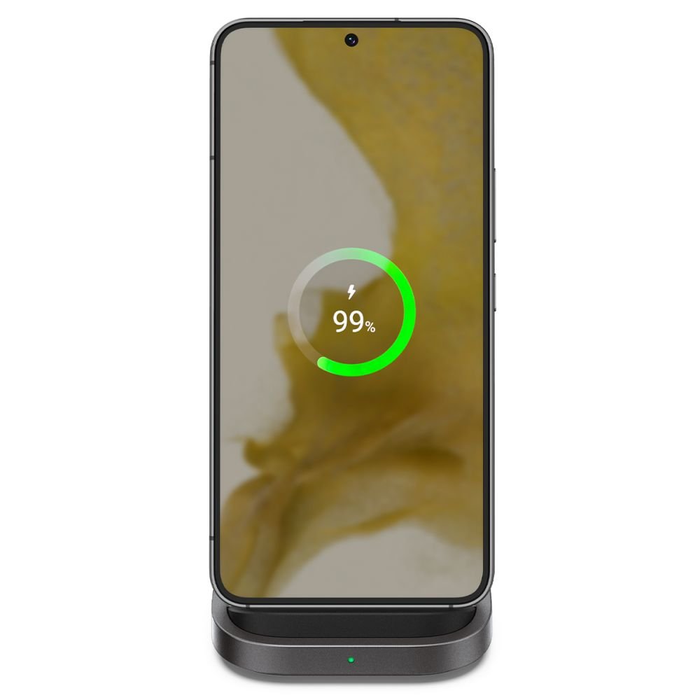 Spigen PF2102 Arcfield 15W Βάση Ασύρματης Φόρτισης Qi Charge με Καλώδιο Type - C - Black