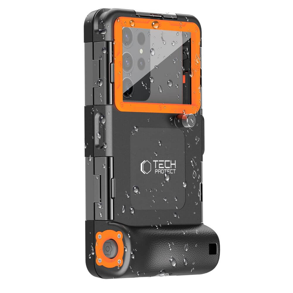 Tech - Protect IPX8 Universal Αδιάβροχη Θήκη για Smartphones 4.7'' - 6.7'' - Black / Orange
