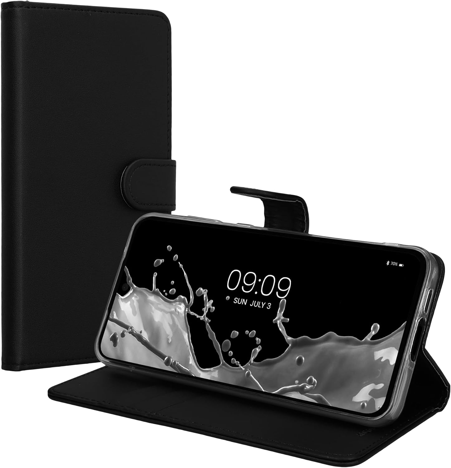 KW Samsung Galaxy A55 5G Θήκη Πορτοφόλι Stand - Black
