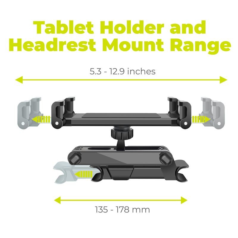 Mobile Origin Stretchable Βάση Αυτοκίνητου για τα Πίσω Καθίσματα MO7 - Black