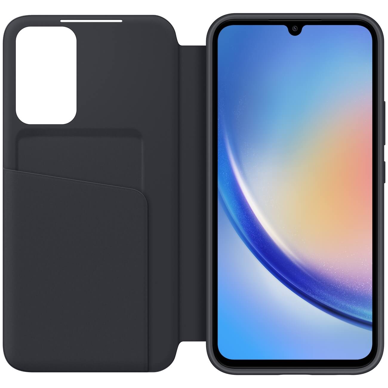 Samsung Smart View Cover Samsung Galaxy A34 5G Θήκη Πορτοφόλι - Black - EF - ZA346CBEGWW