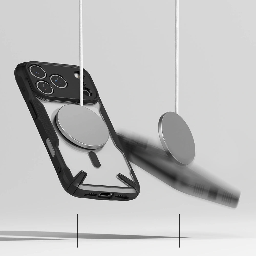 Ringke iPhone 17 Pro - Fusion X Magnetic MagSafe - Σκληρή Θήκη με Πλαίσιο Σιλικόνης και MagSafe - Black