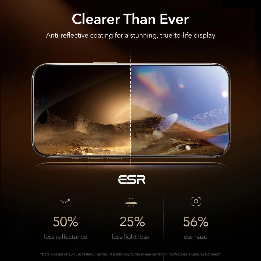 ESR iPhone 17 Pro Max - UltraFit Armorite Pro - Full Screen Αντιχαρακτικό Γυαλί Οθόνης - Black