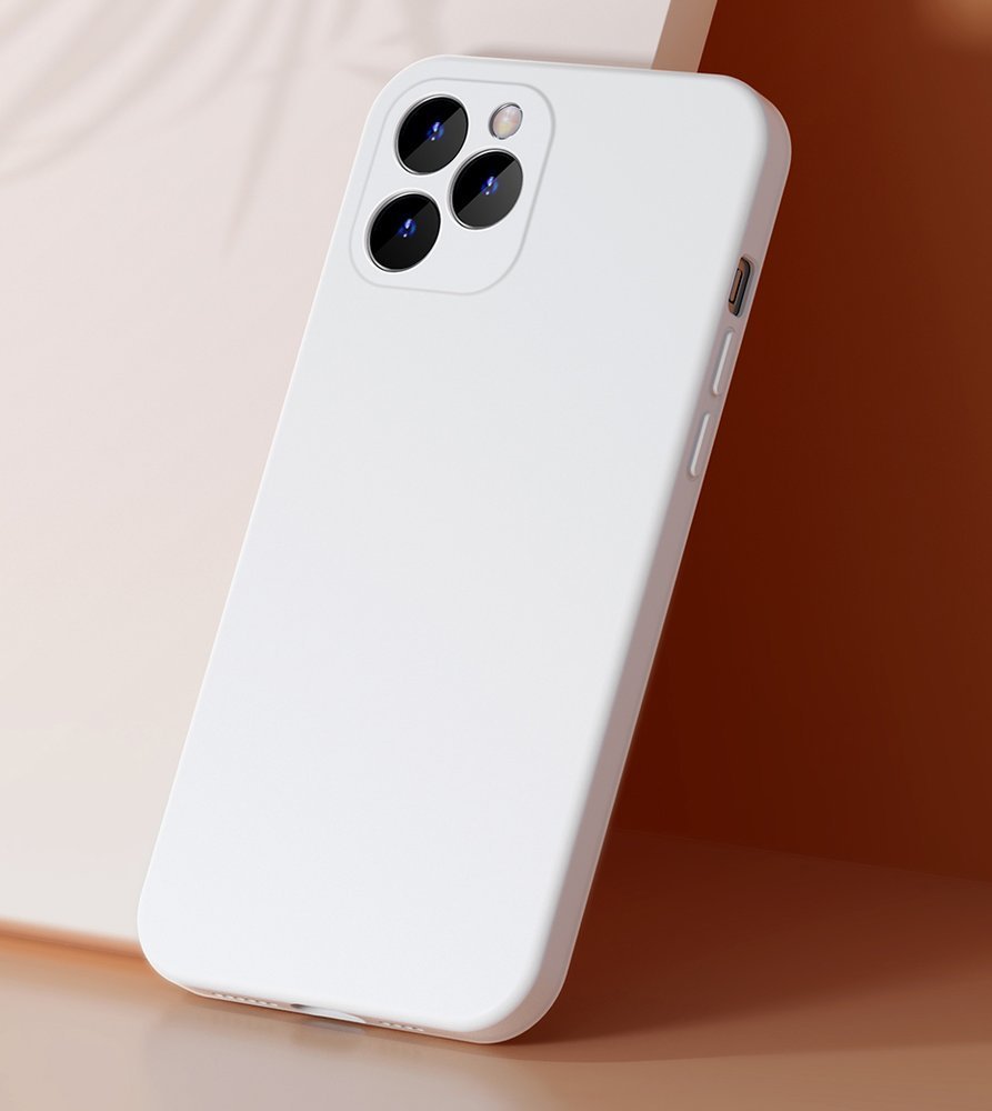Baseus iPhone 12 Pro Jelly Liquid Silica Gel Θήκη Σιλικόνης - Ivory White - WIAPIPH61P - YT02