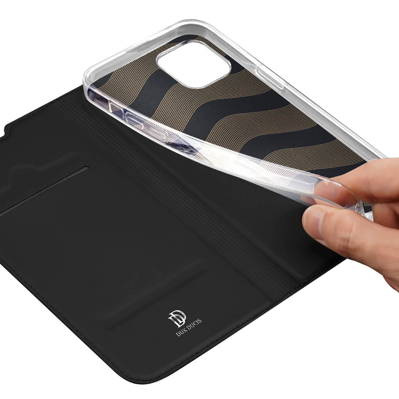 Dux Ducis iPhone 14 Plus Flip Stand Case Θήκη Βιβλίο - Black