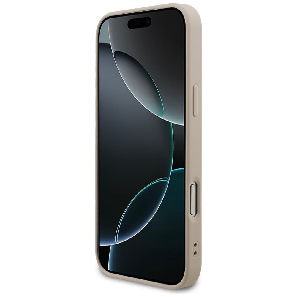 Guess iPhone 17 Pro Max - 4G Classic - Σκληρή Θήκη με Πλαίσιο Σιλικόνης και Επένδυση Συνθετικού Δέρματος - Pink - GUHCP17XG4GFPI