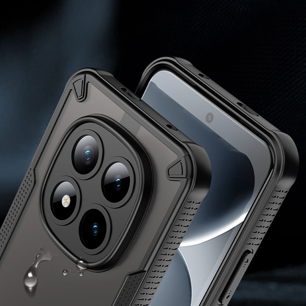 Tech - Protect Xiaomi Redmi Note 15 Pro+ 5G / Poco M8 Pro - Σκληρή Θήκη με Πλαίσιο Σιλικόνης - Rugged Shield - Matte Black