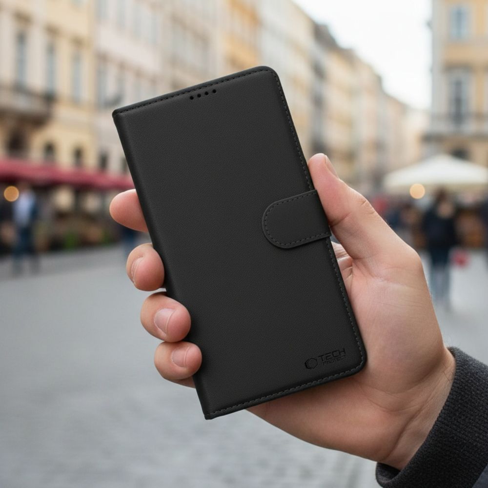 Tech - Protect Samsung Galaxy A57 5G - Θήκη Πορτοφόλι Stand από Δερματίνη - Wallet - Black
