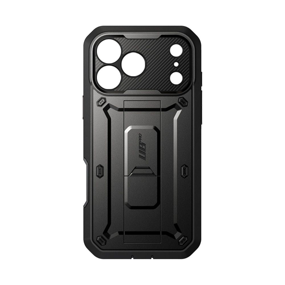 Supcase iPhone 18 Pro / iPhone 17 Pro - Σκληρή Θήκη με Προστασία Οθόνης και Stand - Unicorn Beetle Pro - Black
