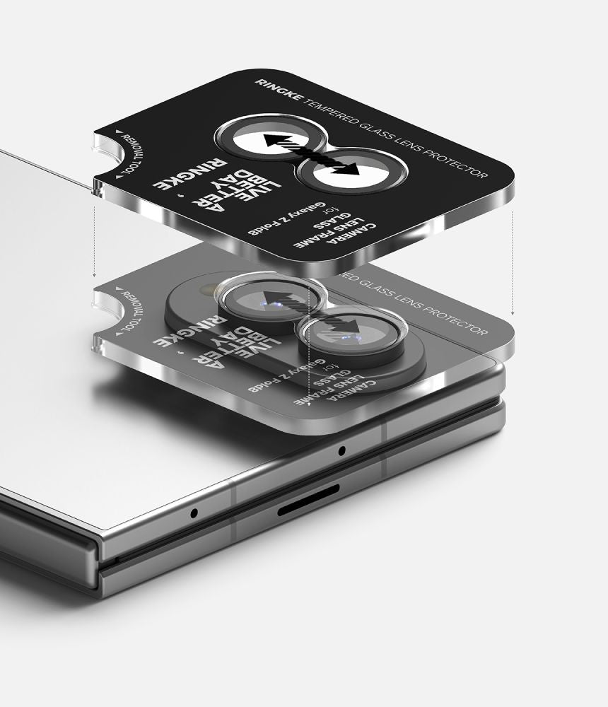 Ringke Samsung Galaxy Z Fold8 - Αντιχαρακτικό Γυαλί για την Κάμερα - Camera Frame - 2 Τεμάχια - Black