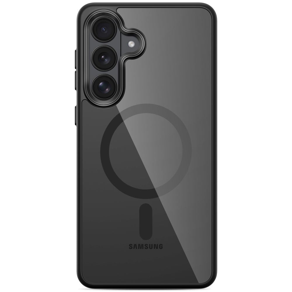 Tech - Protect Samsung Galaxy S26 - Σκληρή Θήκη με Πλαίσιο Σιλικόνης και MagSafe - MagMat MagSafe - Clear / Black