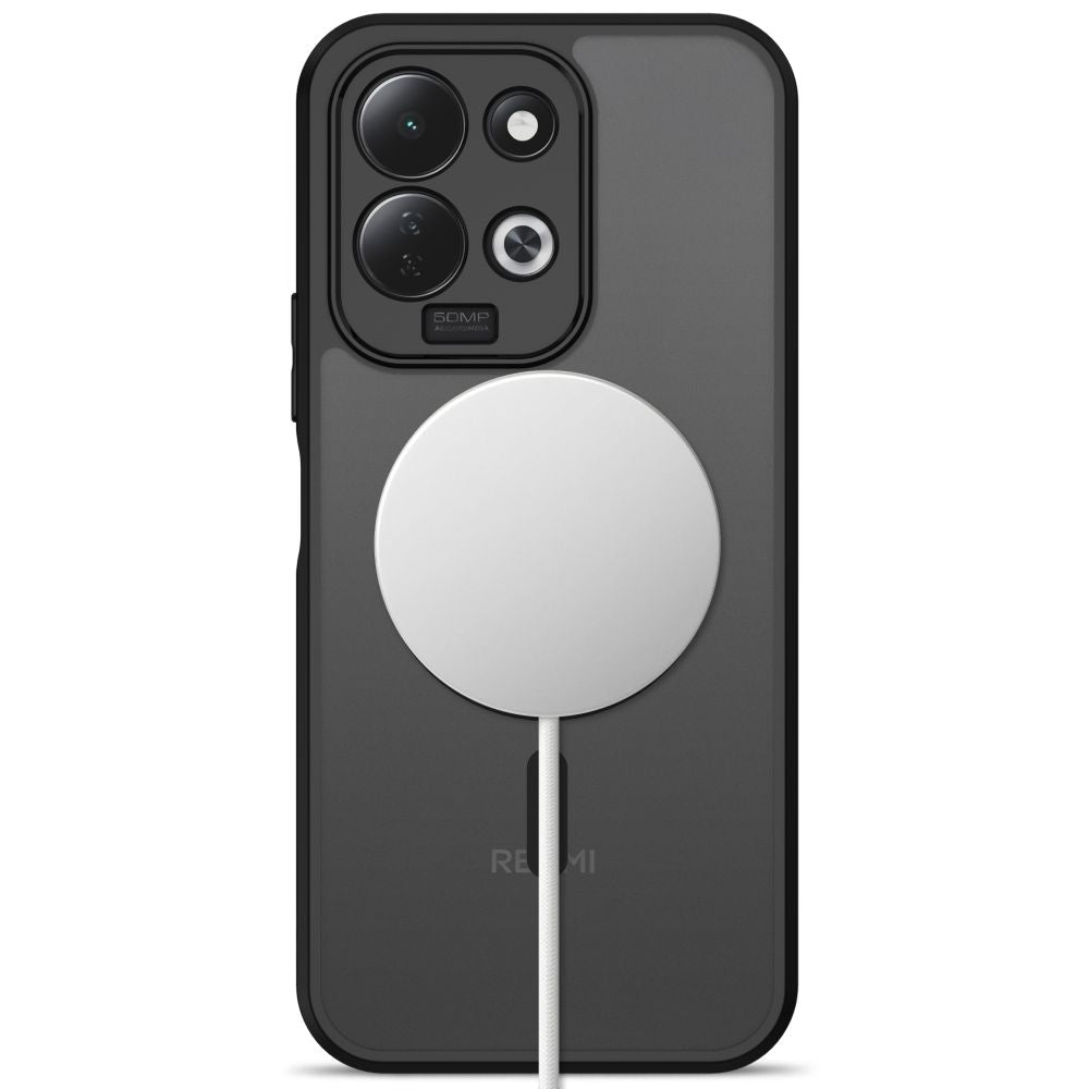Tech-Protect Xiaomi Redmi 17 4G / 5G - Σκληρή Θήκη με Πλαίσιο Σιλικόνης και MagSafe - MagMat MagSafe - Matte Black