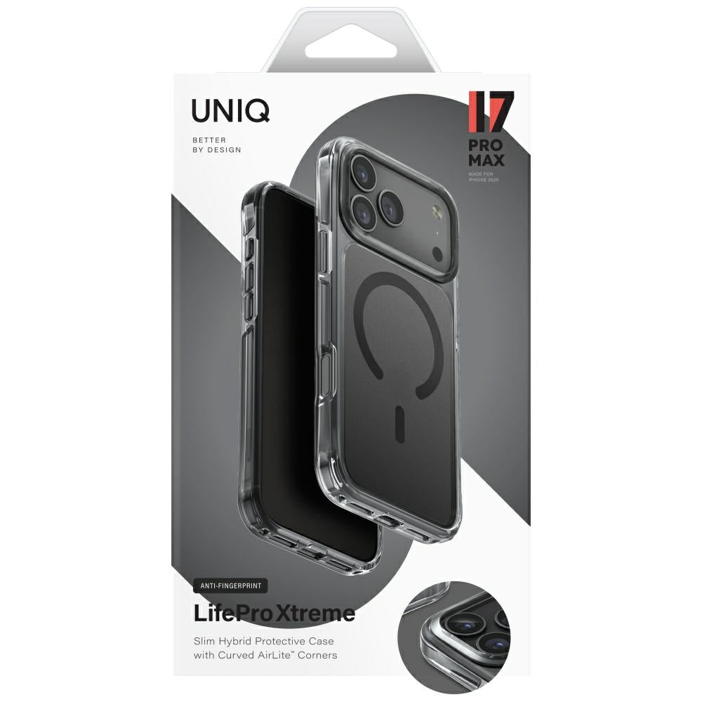 Uniq iPhone 17 Pro Max - LifePro Xtreme Magclick - Σκληρή Θήκη με Πλαίσιο Σιλικόνης και MagSafe - Black
