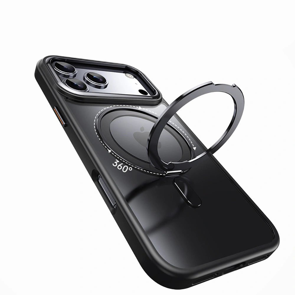 Tech - Protect iPhone 17 Pro MagRing - Σκληρή MagSafe Θήκη με Περιστρεφόμενο Δαχτυλίδι Συγκράτησης / Stand - Black