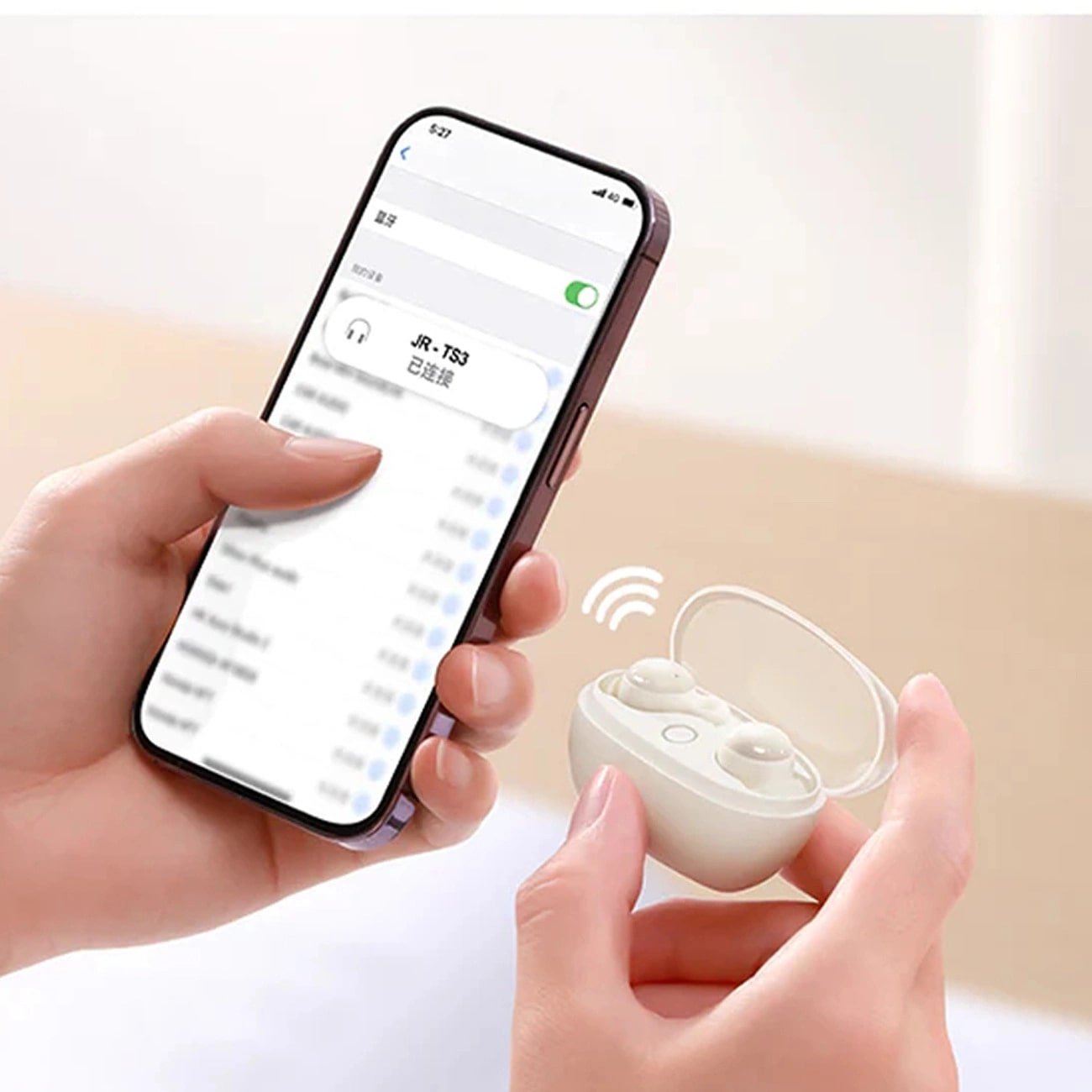 Joyroom Sleep Earbuds TWS Bluetooth 5.3 - Ασύρματα ακουστικά για Κλήσεις / Μουσική - White - JR - TS3