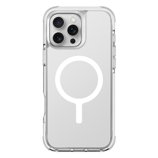 Uniq iPhone 16 Pro Max Combat Luminous Magclick Σκληρή Θήκη με Πλαίσιο Σιλικόνης και MagSafe - Διάφανη / White