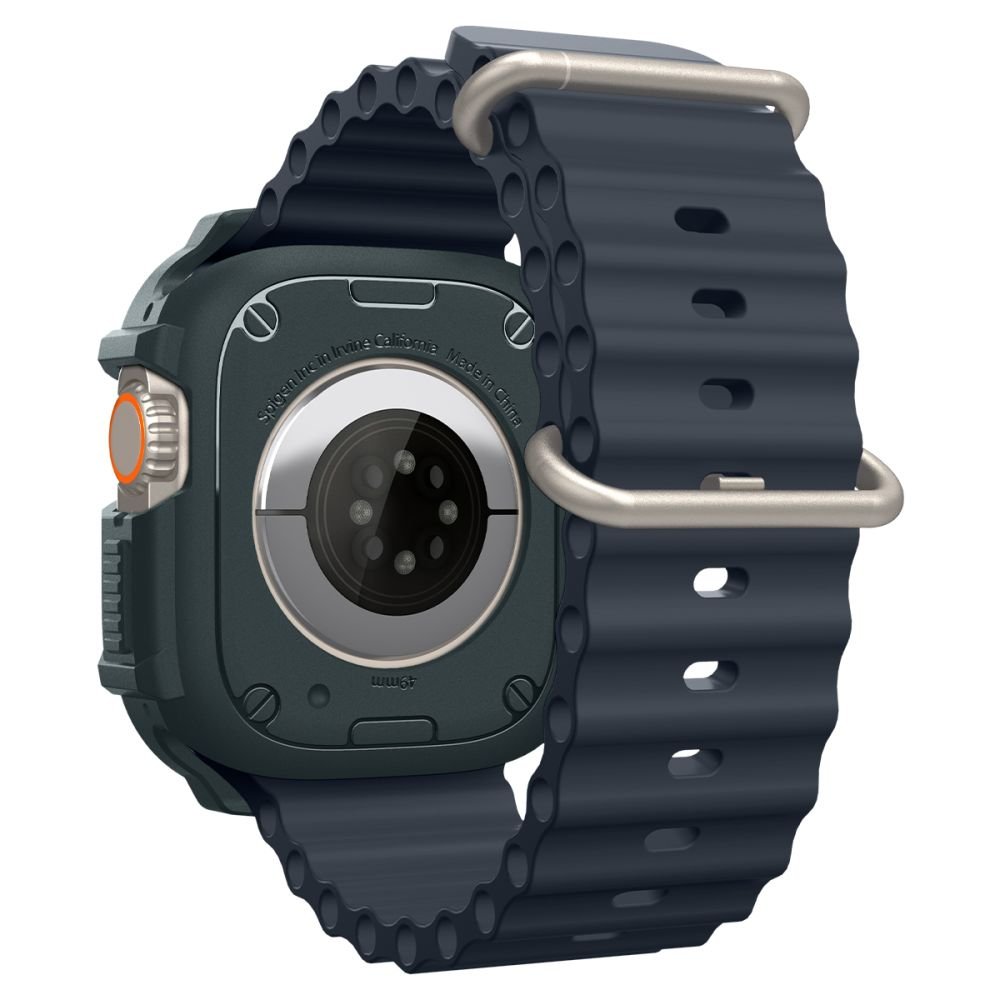 Spigen Θήκη Apple Watch Ultra (1/2/3) - 49mm Rugged Armor - Abyss Green