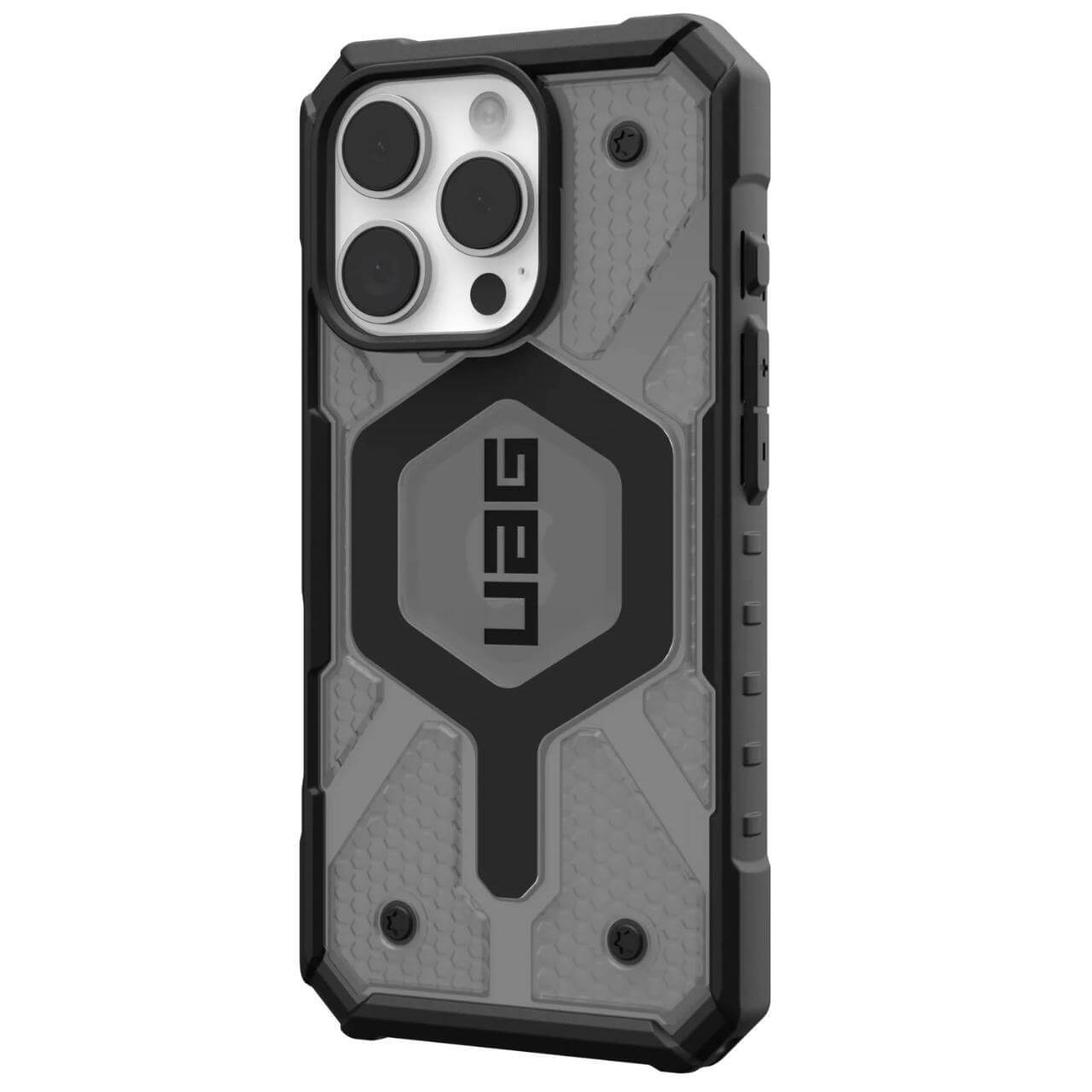 UAG iPhone 16 Pro Max Pathfinder Clear MagSafe Σκληρή Θήκη με MagSafe - Ash