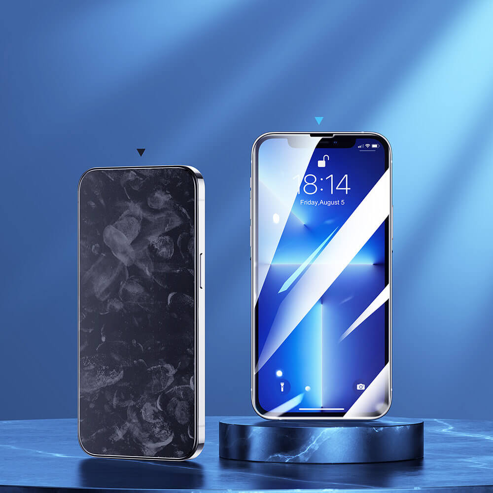 Joyroom iPhone 14 Pro Knight Series 2.5D 9H Full Screen Tempered Glass Σετ με 5 Αντιχαρακτικά Γυαλιά Οθόνης - Clear - JR - DH06