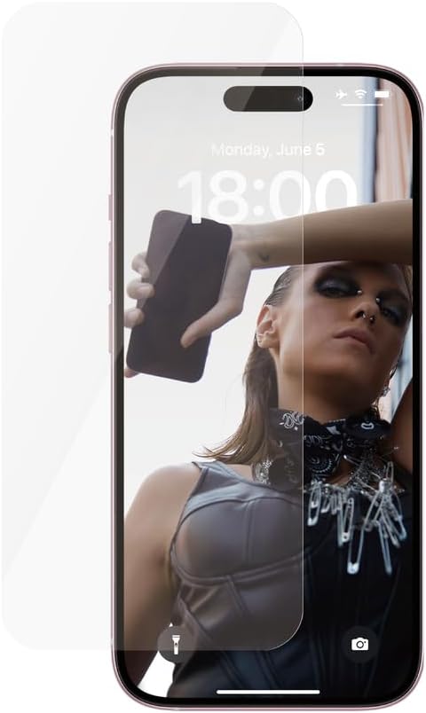 Safe by PanzerGlass iPhone 15 Ultra - Wide Fit Case Friendly Full Screen Αντιχαρακτικό Γυαλί Οθόνης - Διάφανο - SAFE95534