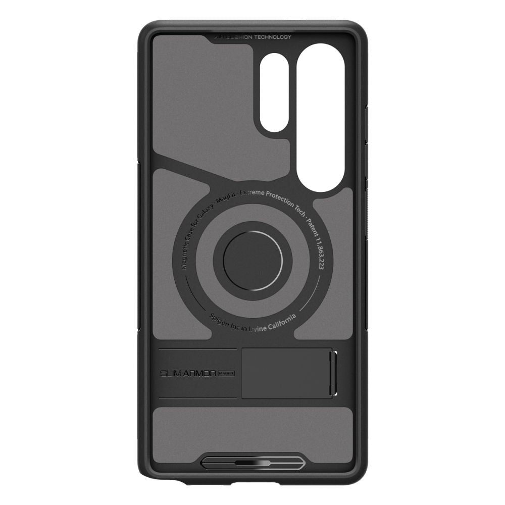 Spigen Samsung Galaxy S25 Ultra Slim Armor Mag Σκληρή Θήκη με Stand και MagSafe - Black